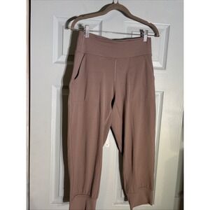 Lululemon Align High-Rise Jogger Pant Crop Capri Women's Size 8 Blush Beige